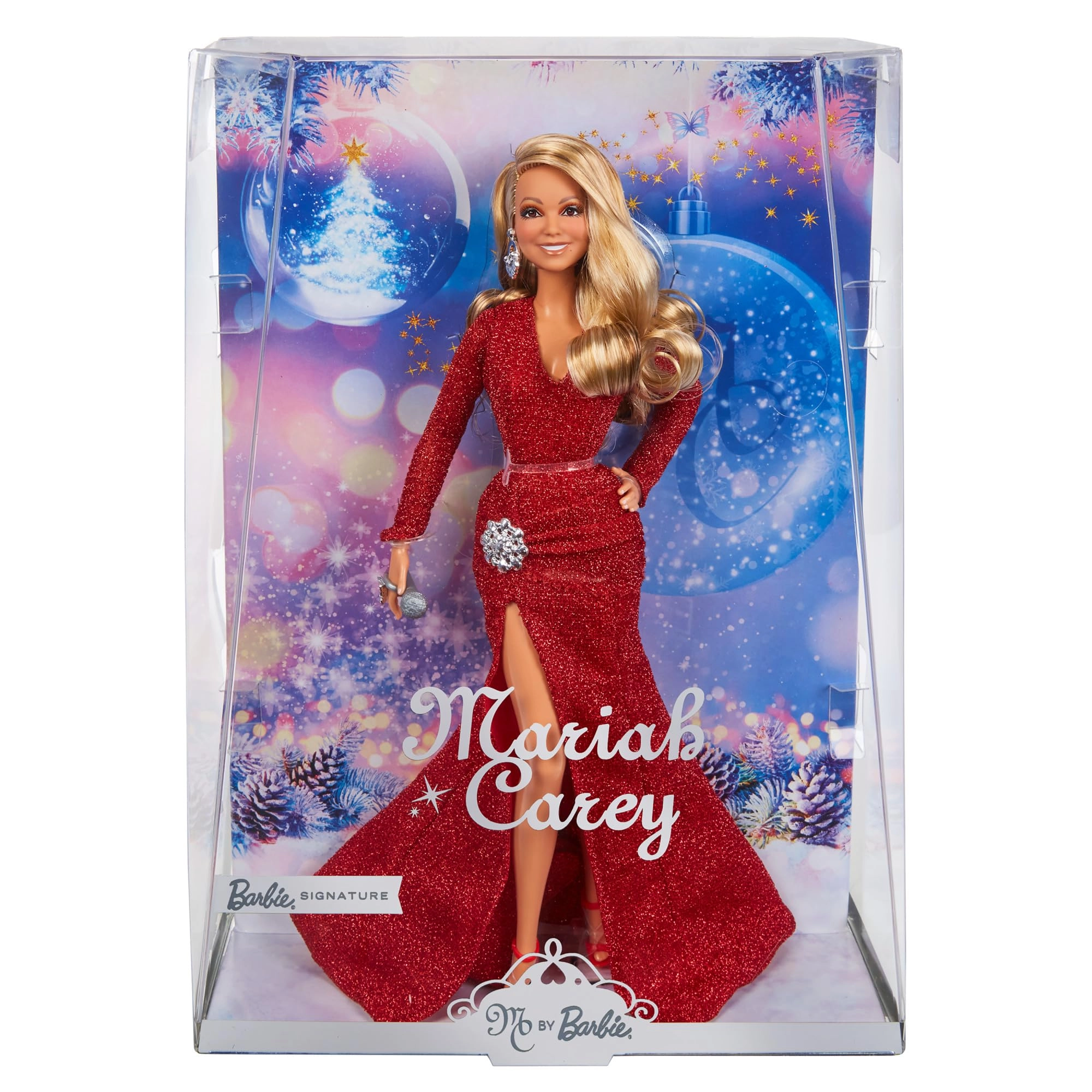 Barbie Mariah Carey Doll - Signature Holiday Celebration shimmery red gown