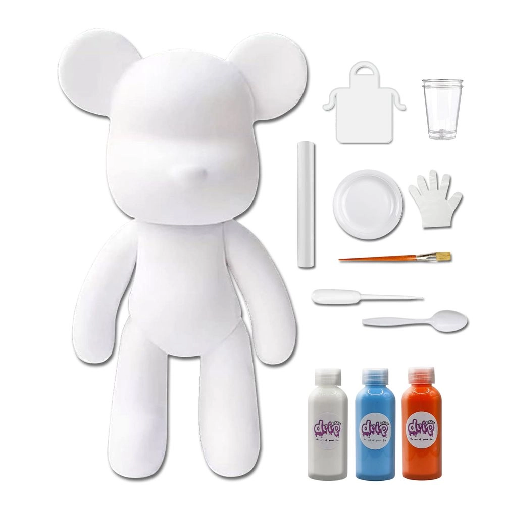 DIY Fluid Paint Bear - Complete Kit 23 cm