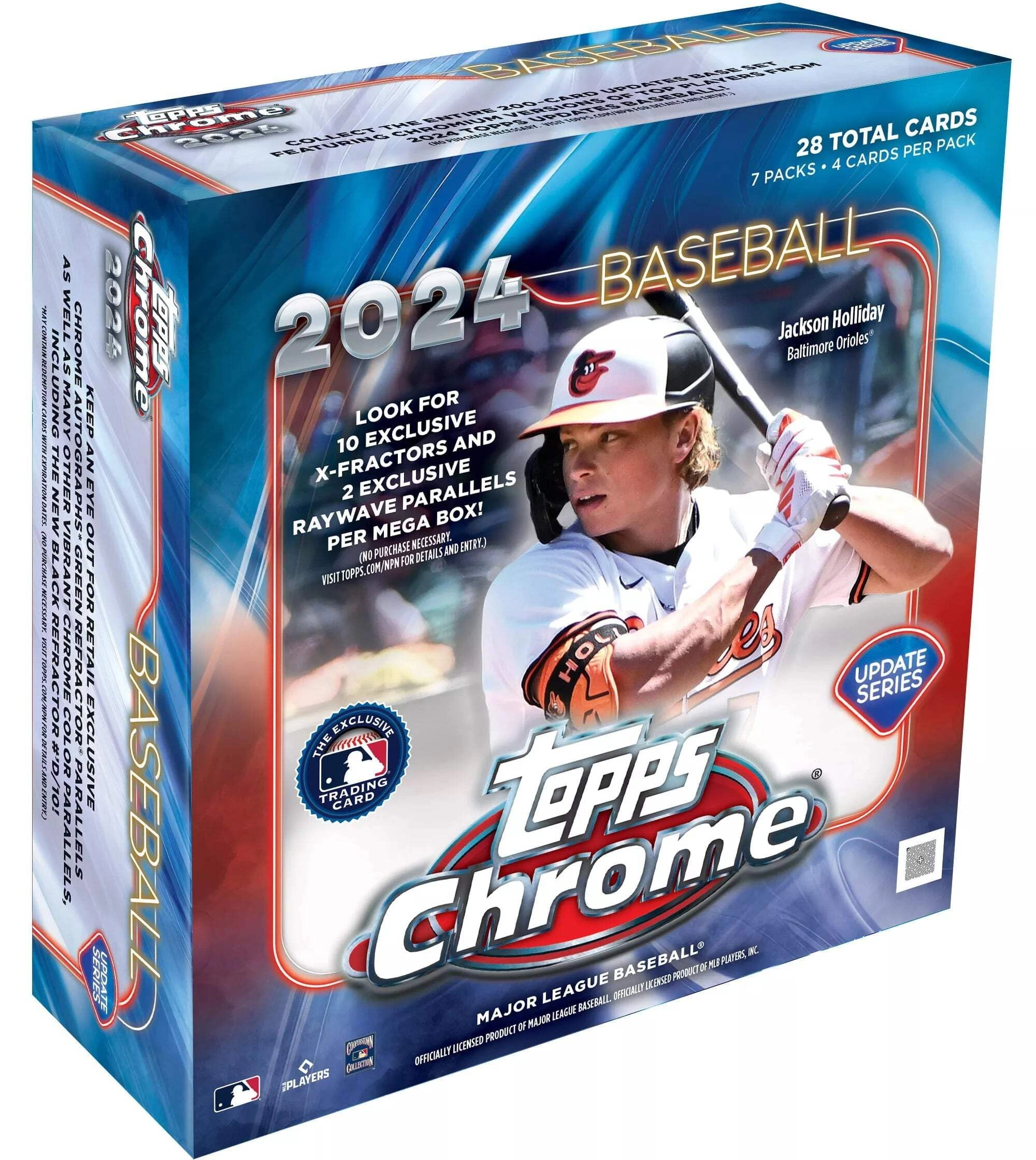 Topps Mega Baseball Update 2024 Chrome - 10 X-Fractors Exclusive