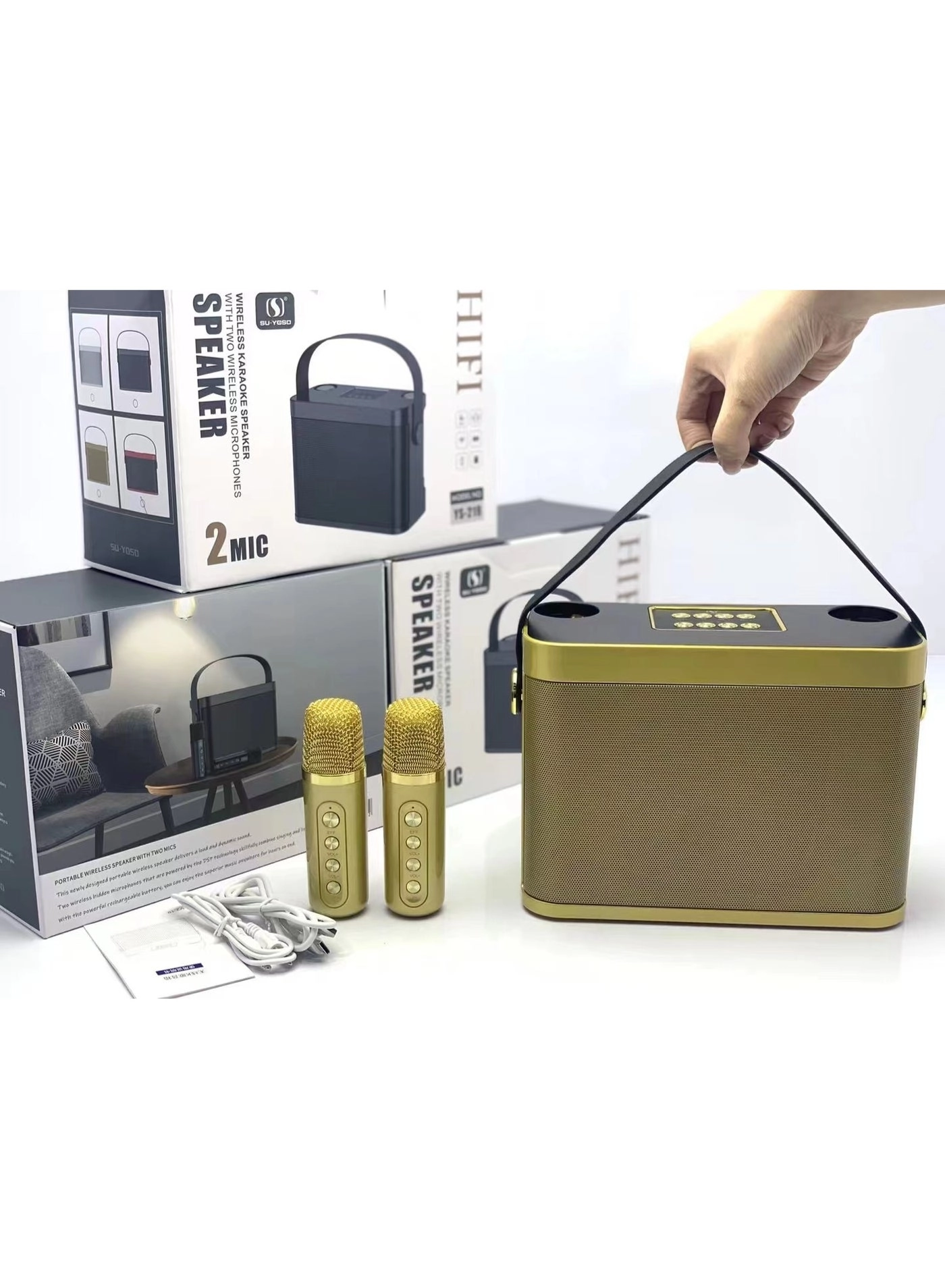 219 Bluetooth Karaoke Speaker System - 2