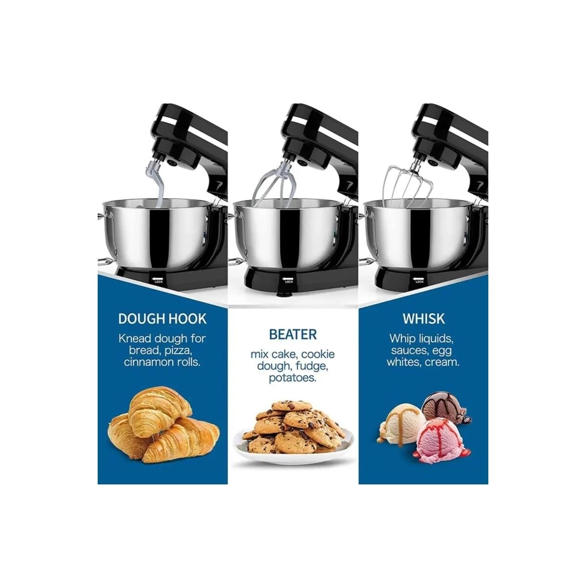 Stand & Hand Mixer - 4L 1000W