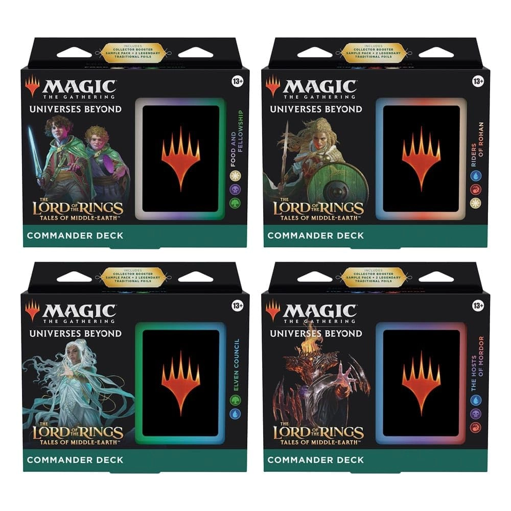 Magic: the Gathering The Lord of The Rings: Tales of Middle-Earth Commander Deck 2 + Collector Booster Sample Pack
