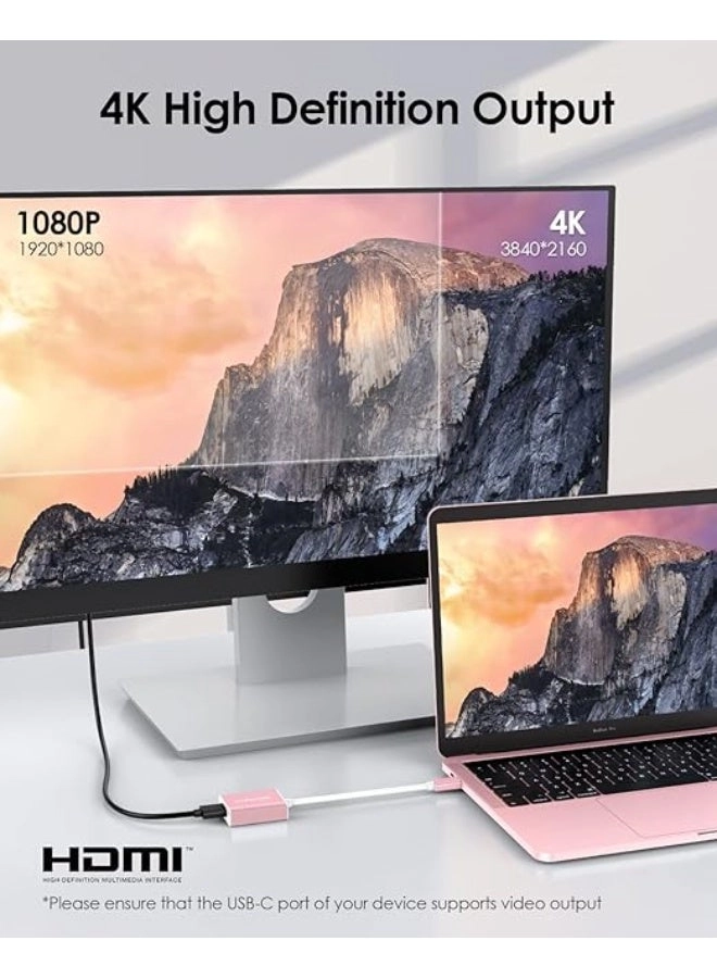 USB C to 4K HDMI Digital AV Adapter - 3840X2160@30Hz (4K UHD)