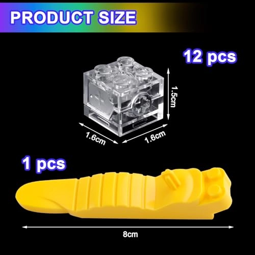 LED Luminous Building Blocks - 12 pcs