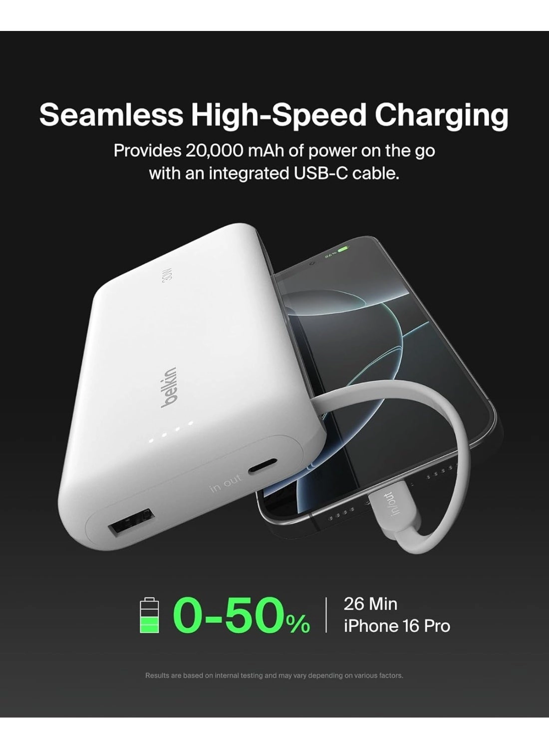 BPB024HQBL - 20000 mAh 30 Watts