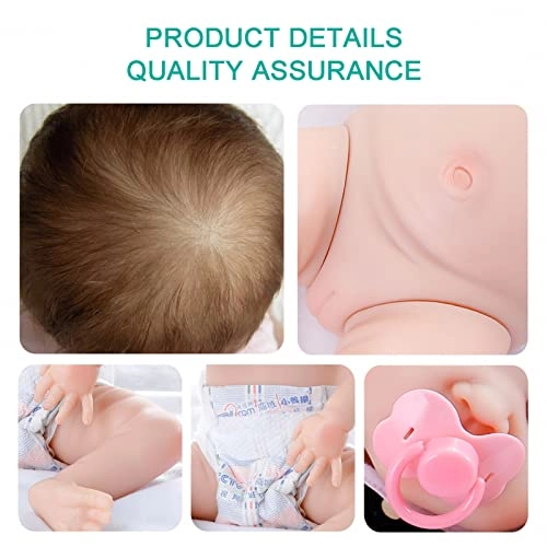 Reborn Baby Doll - 22 Inch Soft Vinyl Blonde Blue Eyes