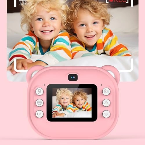 Instant Print Camera - 48MP Pink