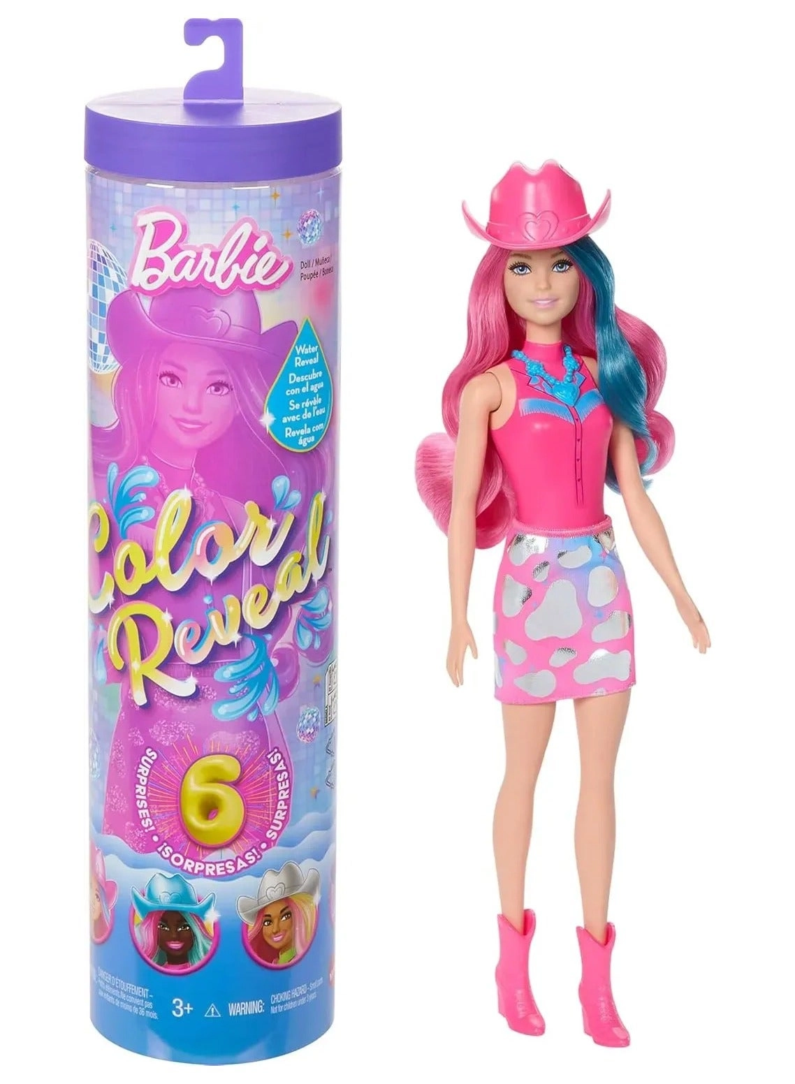 Barbie Color Reveal Disco Star Series - Plastic Girls Ages 3+