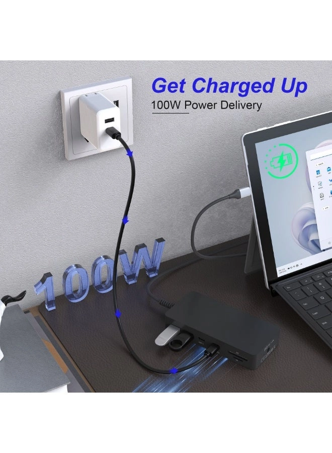 11 in 1 - USB-C PD 100W Dual HDMI RJ45