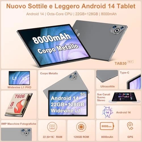Tablette Tactile - 128GB 10.1"