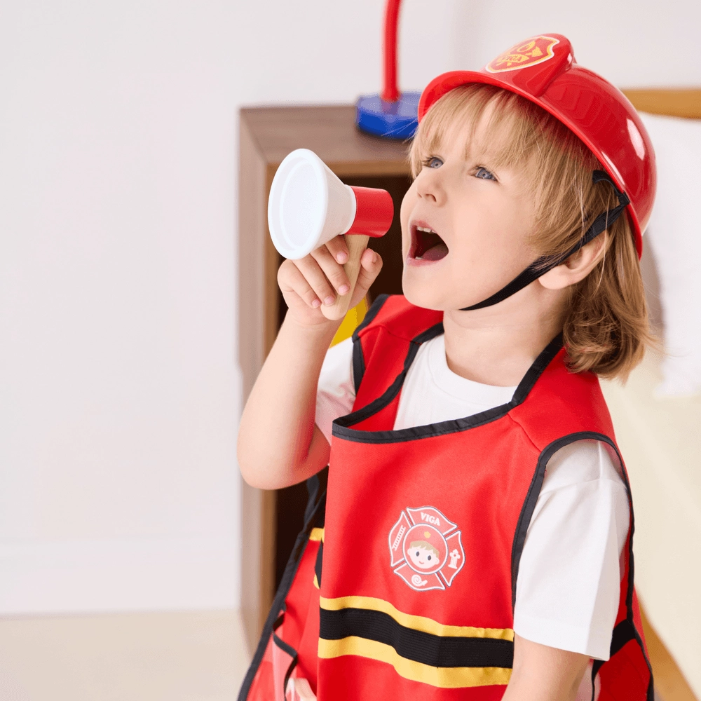 Firefighter Role Play Set - Wooden 8 pcs (29464294-44714)