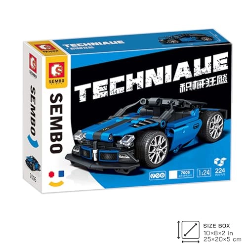 Technic Motorcycle and Car Model Kit - 1 pcs for ages 14+