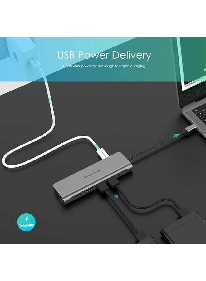 USB C Hub - 4K HDMI SD 3.0 Gigabit Ethernet
