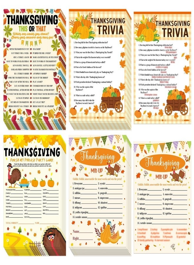 PEUTIER Thanksgiving Party Games - 42pcs