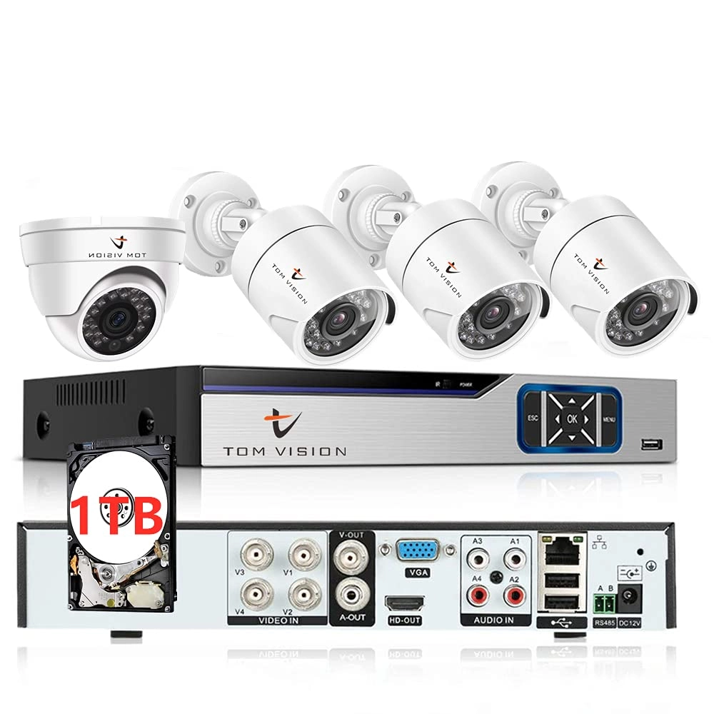 4Channel DVR + Indoor Dome Camera - 4PCS 720P
