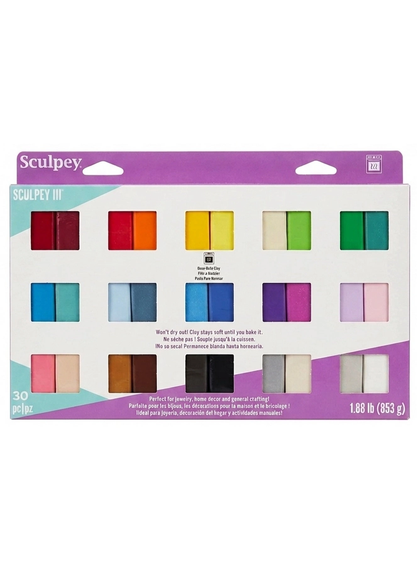Sculpey III Oven-Bake Clay - 853 grams
