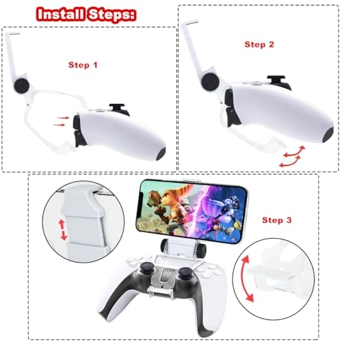 Phone Clip Compatible with PS5 Controller