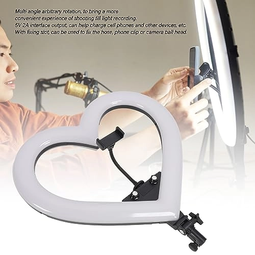 LED Heart Ring Light - 19 Inch 360° Rotatable