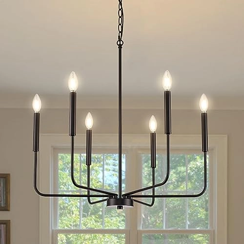 Modern Farmhouse Chandelier - Dimmable