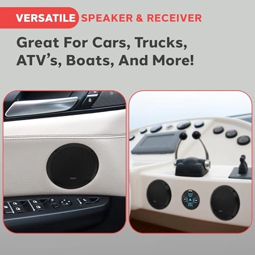 Low-Profile Waterproof Marine Speakers - 6.5 Inch 240W