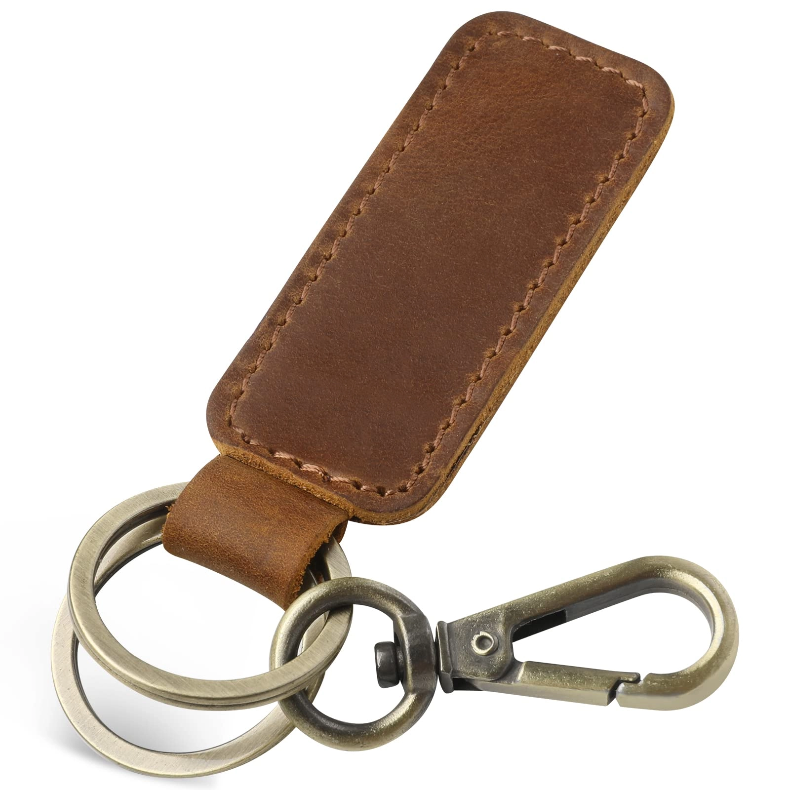 Leather Keychain - Car