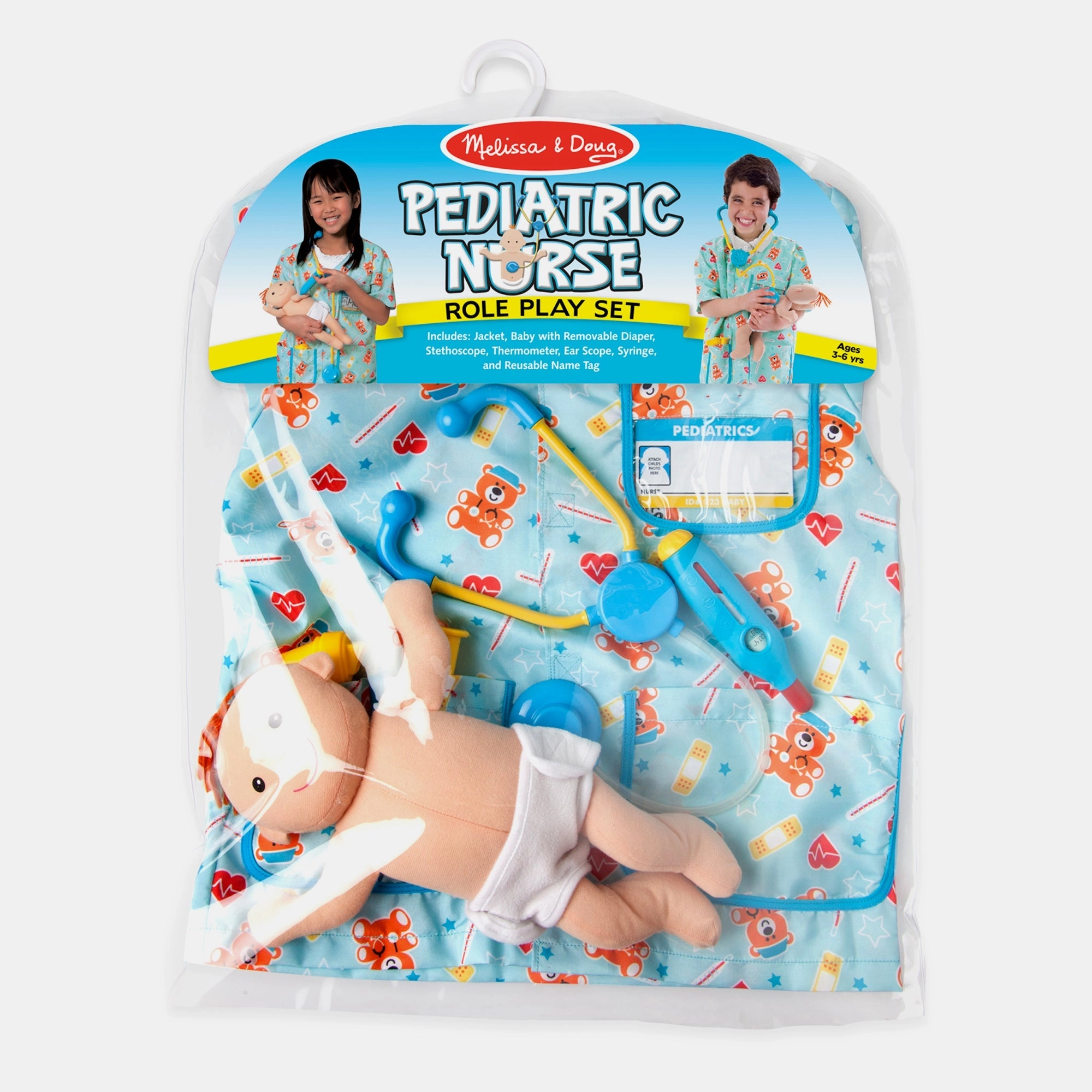 Melissa & Doug Pediatric Nurse Role Play Costume Set - 8 pcs (B014745)