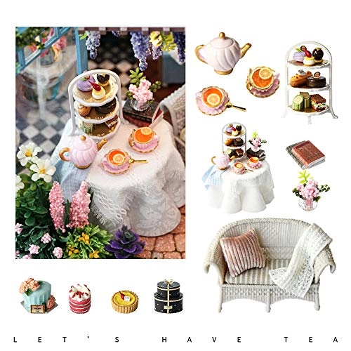 DIY Dollhouse Miniature Kit - Garden Tea House 1:24