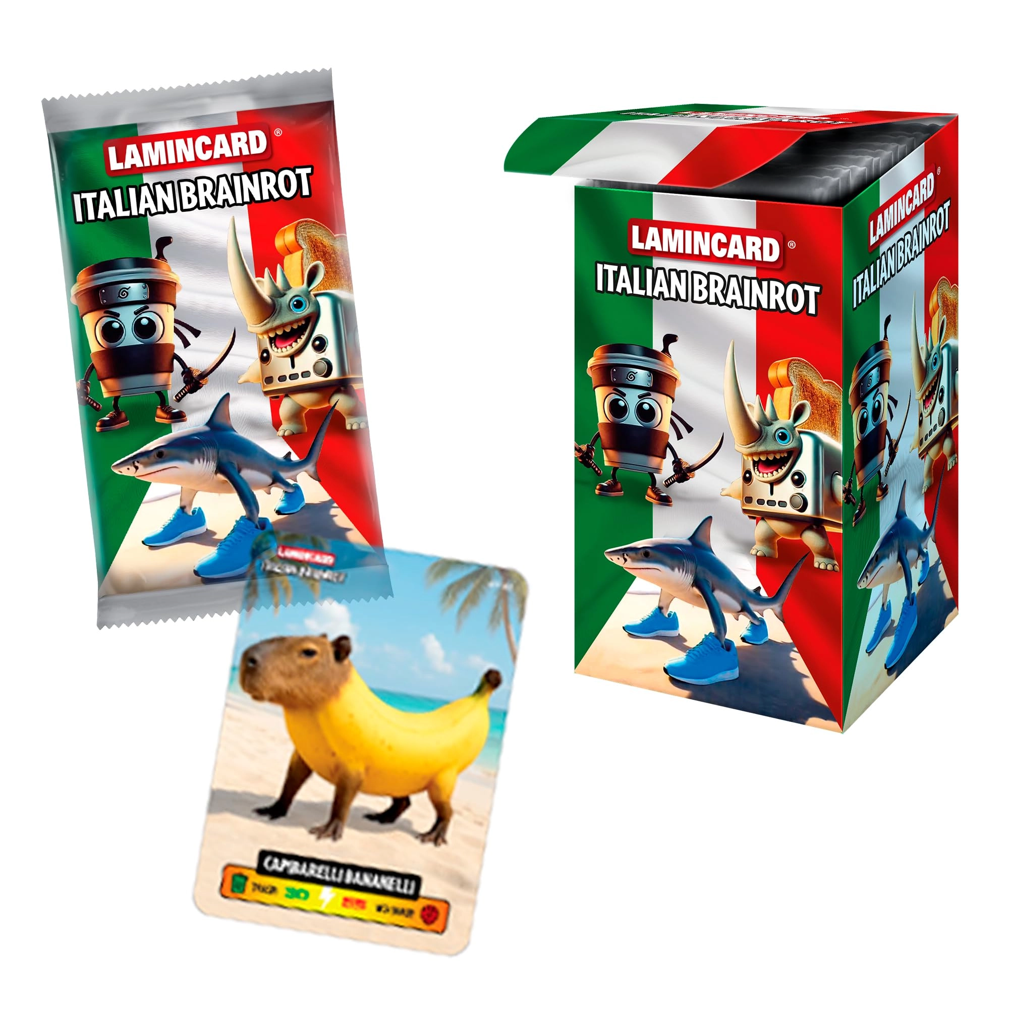 Bizak Italian Brain Red - 24 Count Premium laminated