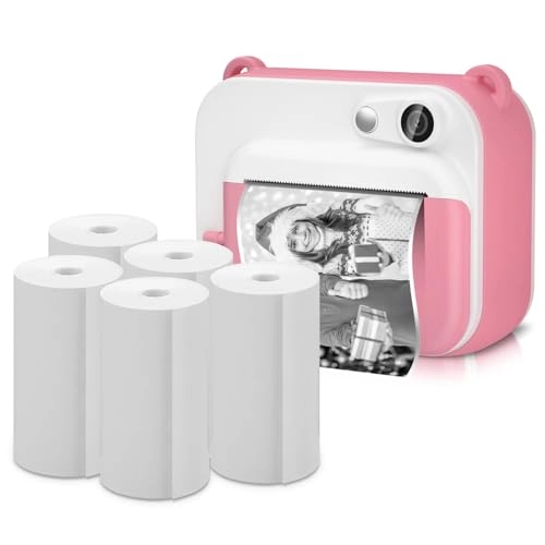 Kids Camera Print Paper - 5 Rolls 2x3 inches