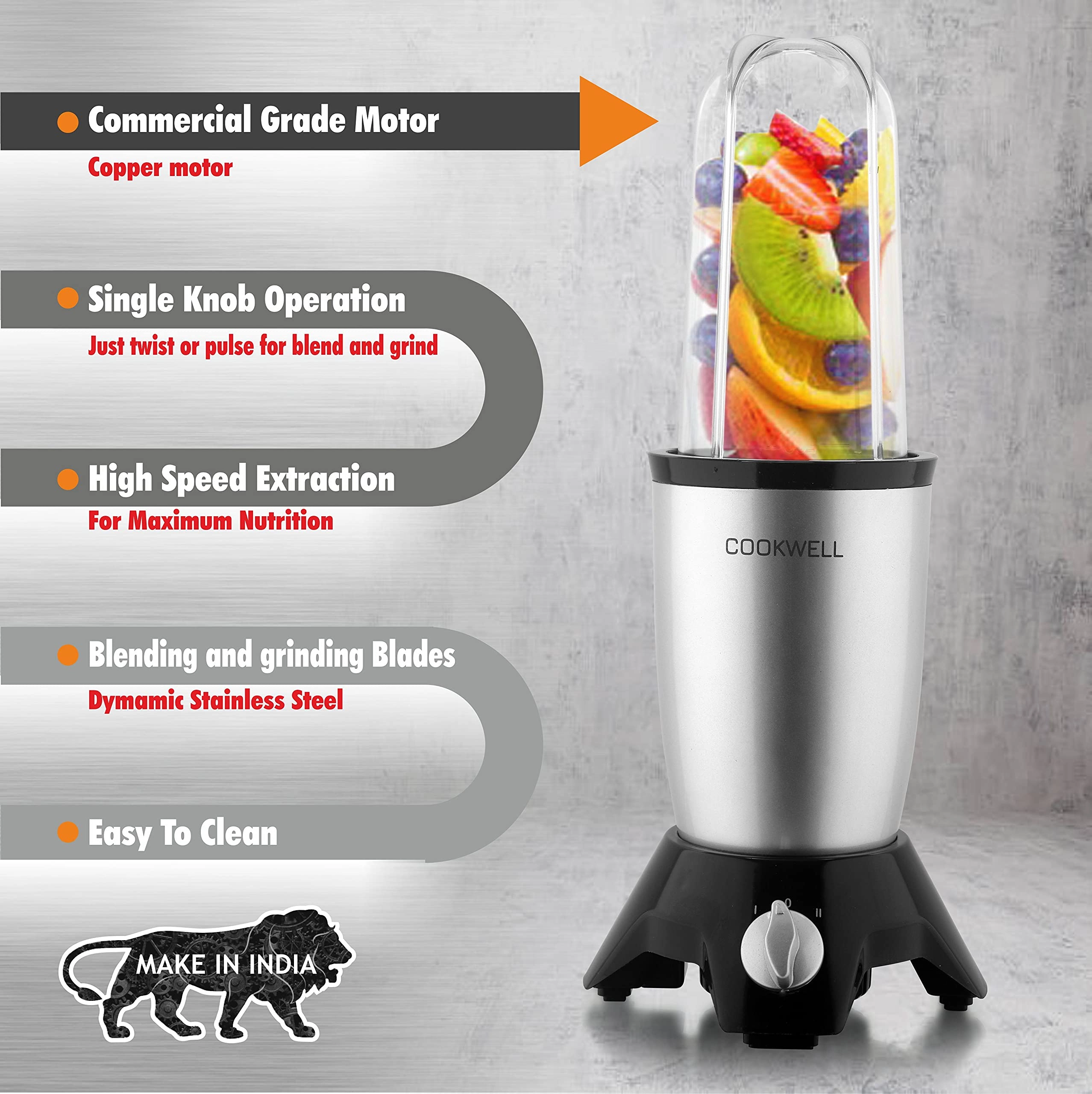 Bullet Mixer Grinder - 600 W