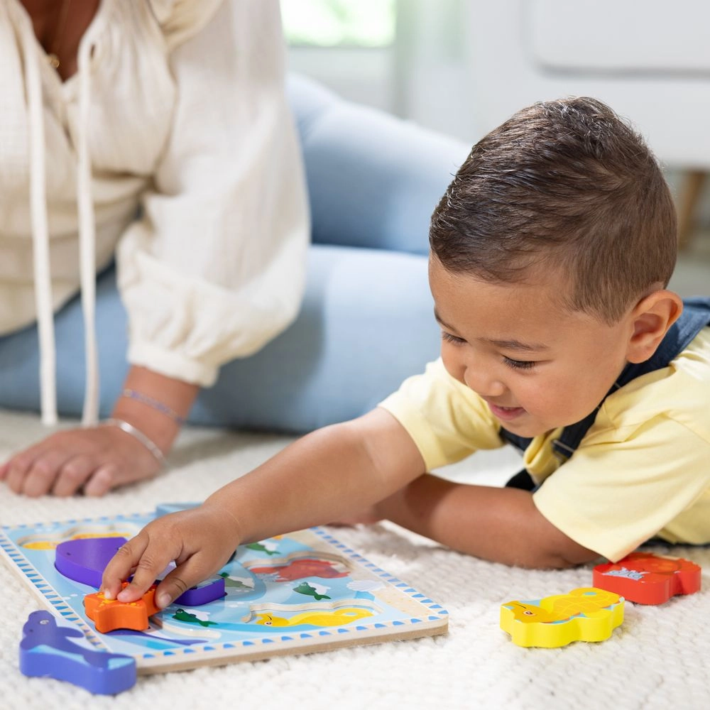 Wooden Chunky Puzzle Set - Suitable for 2 years & above 7-piece