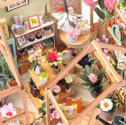 3D Wooden Puzzle Bookshelf Insert - Library of Books 1:24