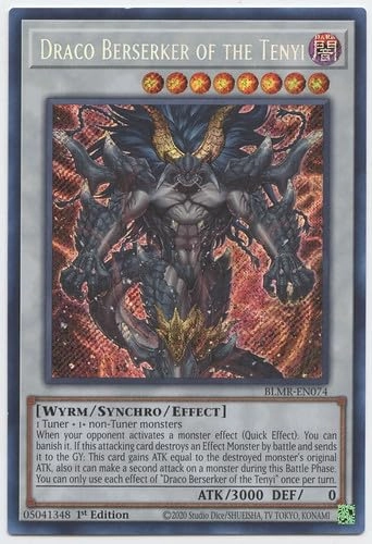 Yu-Gi-Oh! Anime Draco Berserker of The Tenyi BLMR-EN074 1st Edition