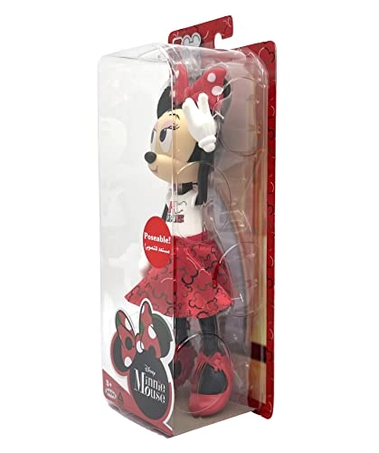 Minnie Mouse Doll - Plastic Poseable I Love UAE T-Shirt Ages 3+