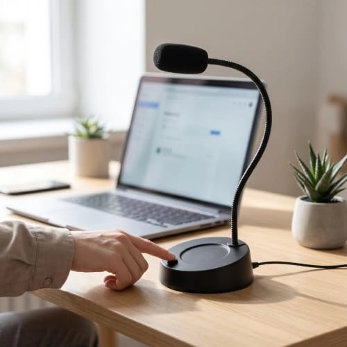 Desktop Computer Mic 3.5mm-Mini-Jack Microphone