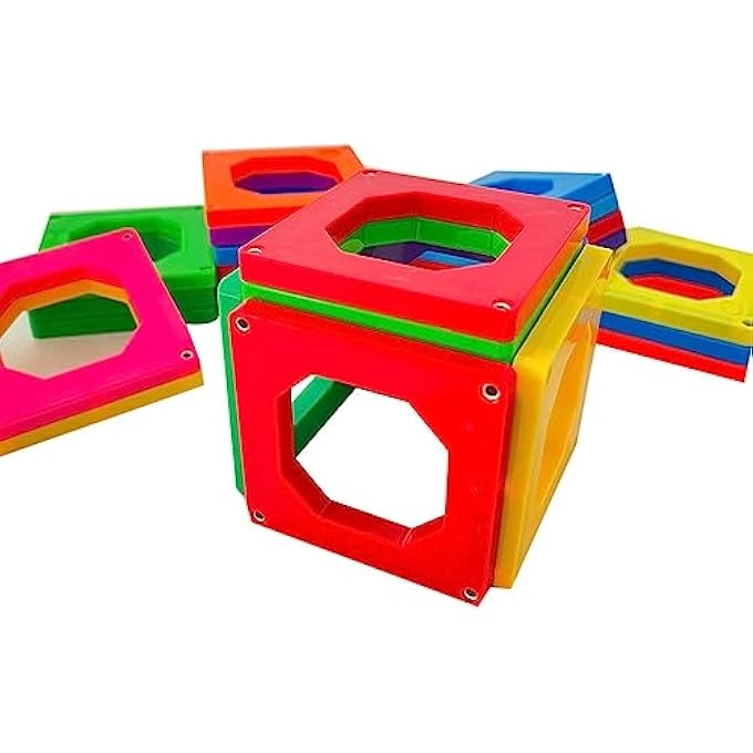 Generic MAGNETIC SQUARE SHAPED TILES - MULTICOLOURED