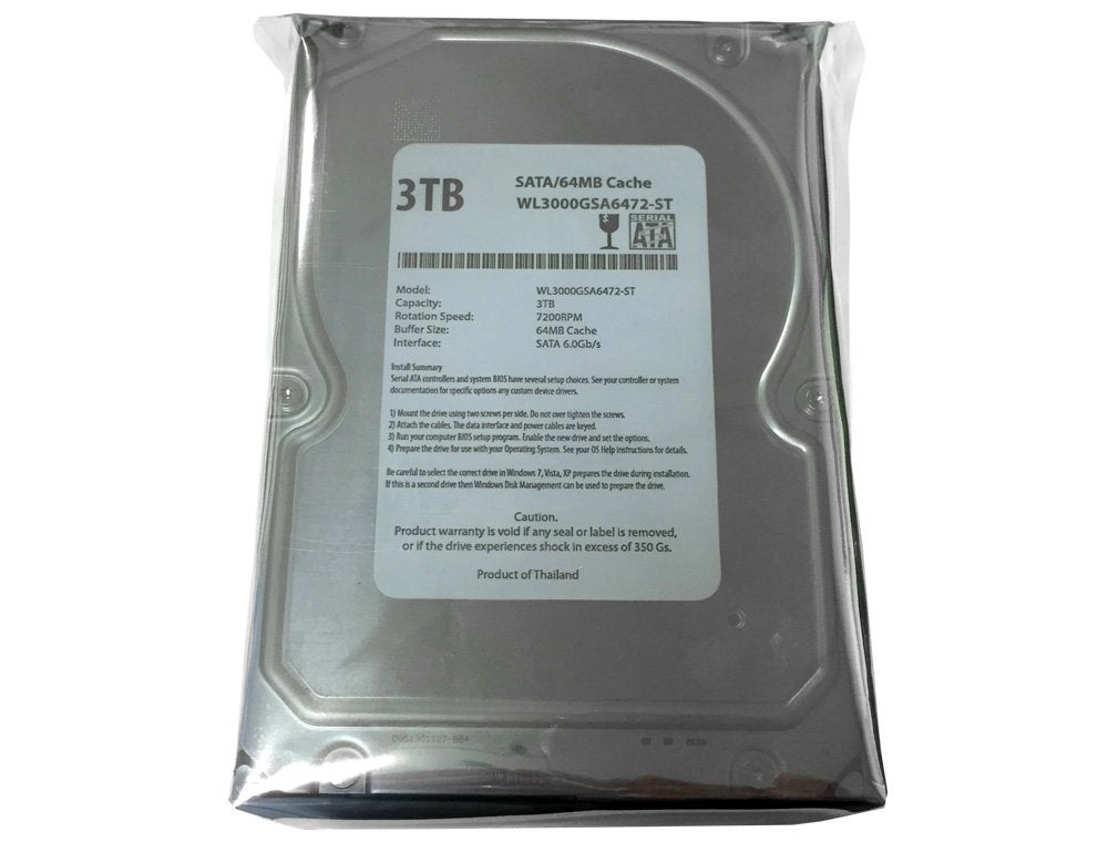 WL 3.5" 7200rpm 64MB SATA 60Gb/s - 3TB