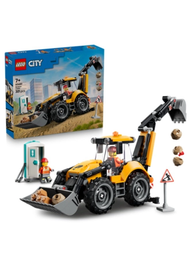 LEGO City Yellow Backhoe Loader