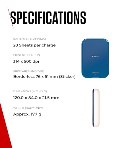 Zoemini 2 5452C010 - 5 x 7.6 cm