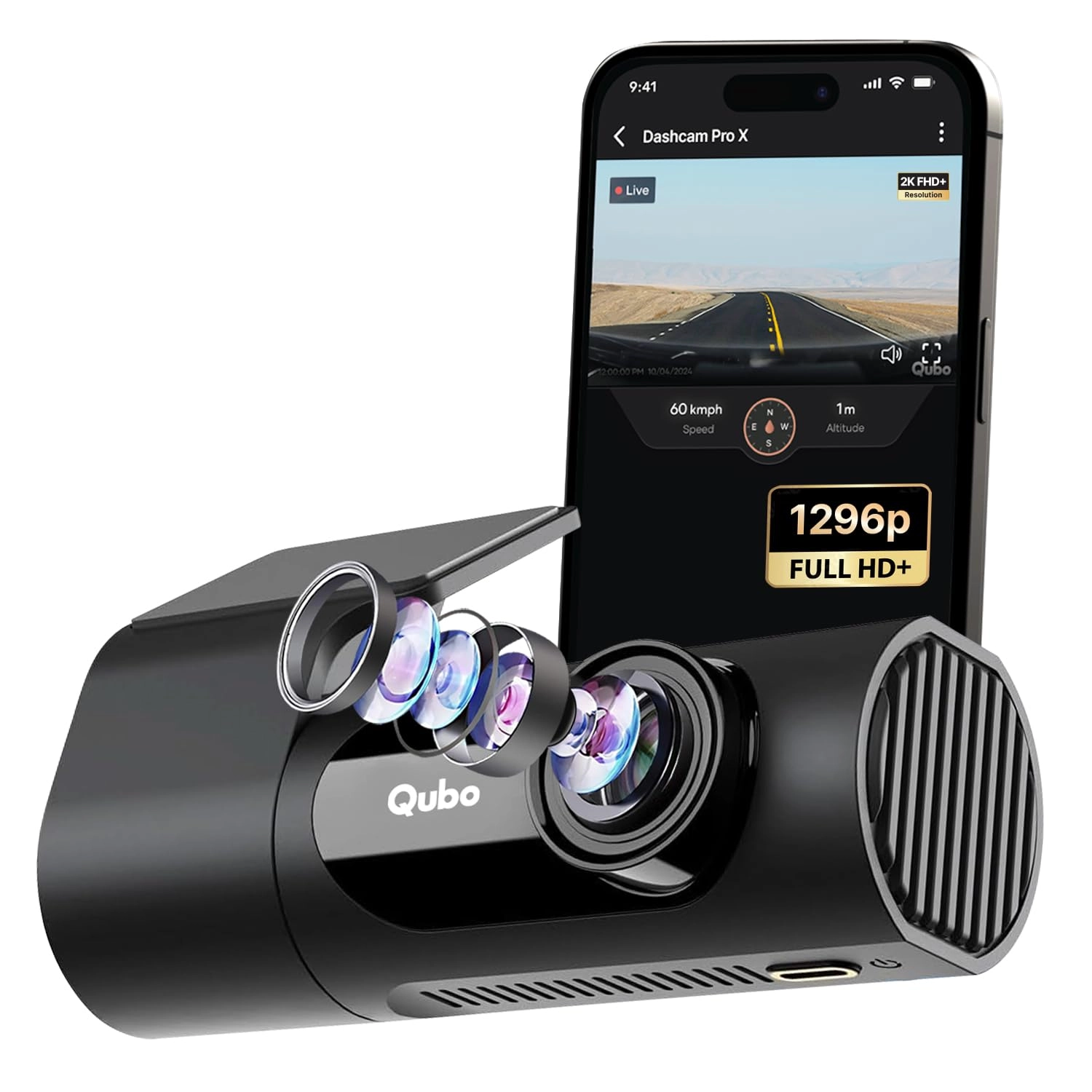Hero Electronix Pvt. Ltd., Hero Electronix Pvt. Ltd., 503, Rectangle-1, D4, Saket District Center, New Delhi 110017 Dashcam Pro X - 1296p 30FPS