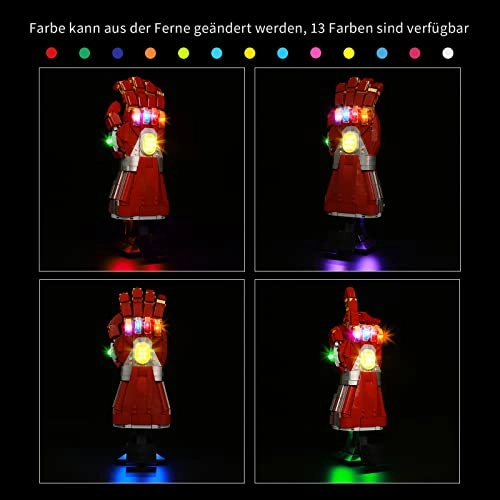 LED Light Set - Acrylonitrile Butadiene Styrene (ABS) Marvel for LEGO Infinity Glove 76223