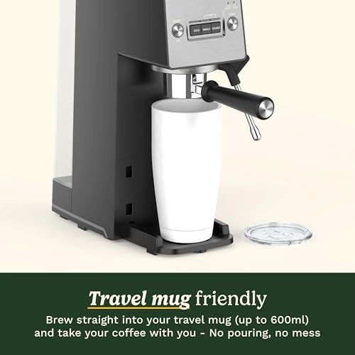 Slim Espresso Maker - 1.5L 15 Bar Integrated Milk Frother