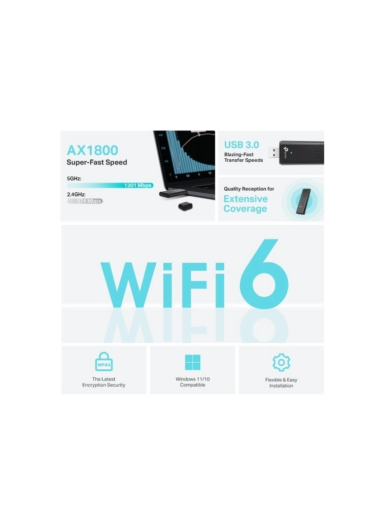 Archer TX20U Plus - Dual-Band (2.4 GHz, 5 GHz) USB Wireless