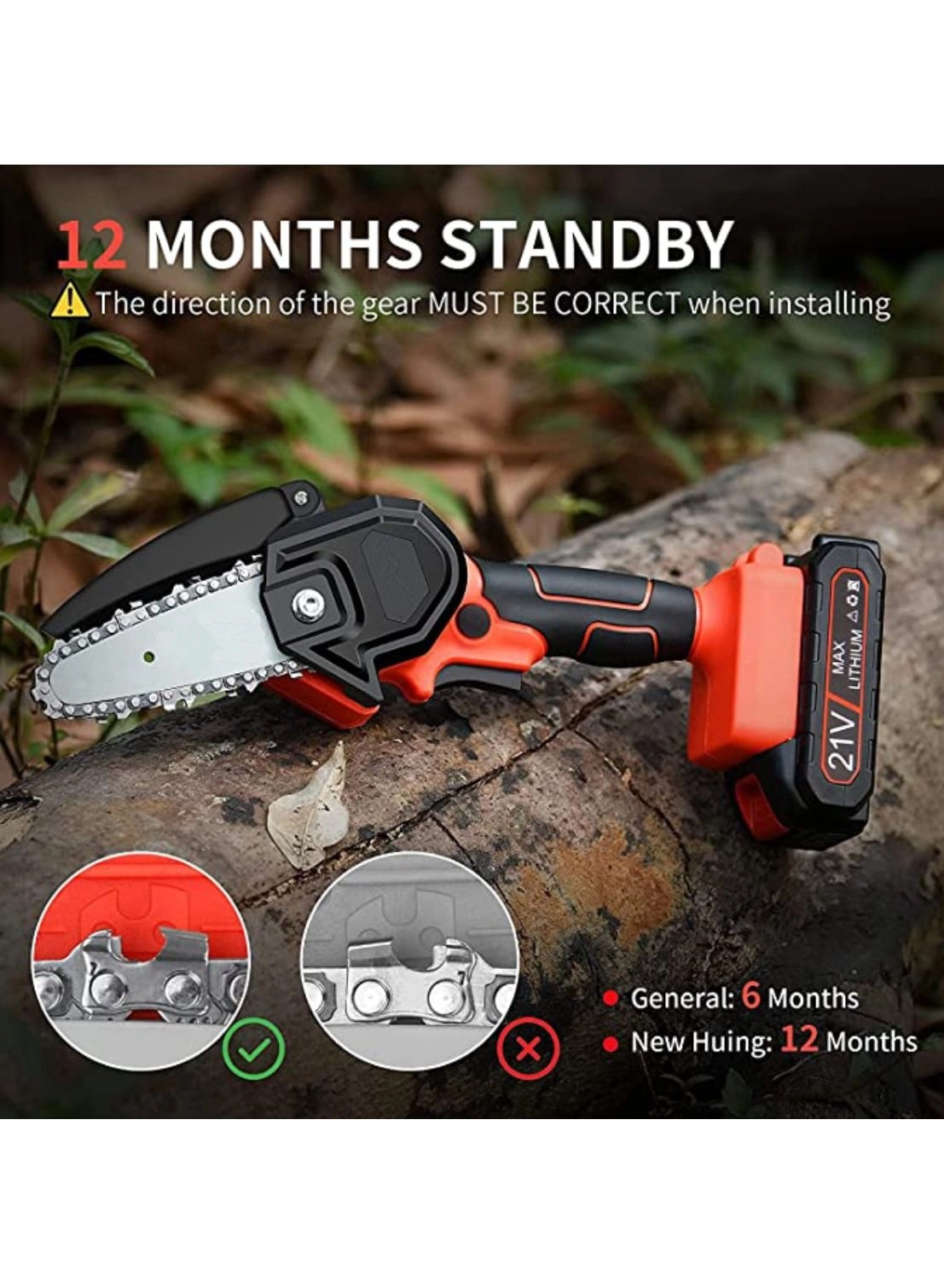 Chainsaw Kit - Mini Cordless 21V