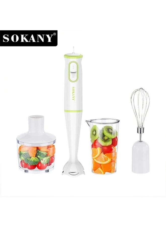 4-in-1 Portable Electric Juicer & Hand Stick Blender - Handheld Smoothie Maker Compact