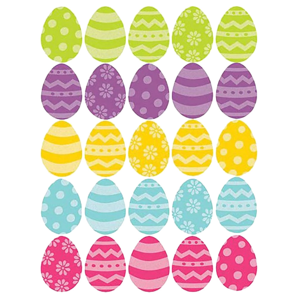 Party Centre Easter Mini Glitter Cutouts - 50pc