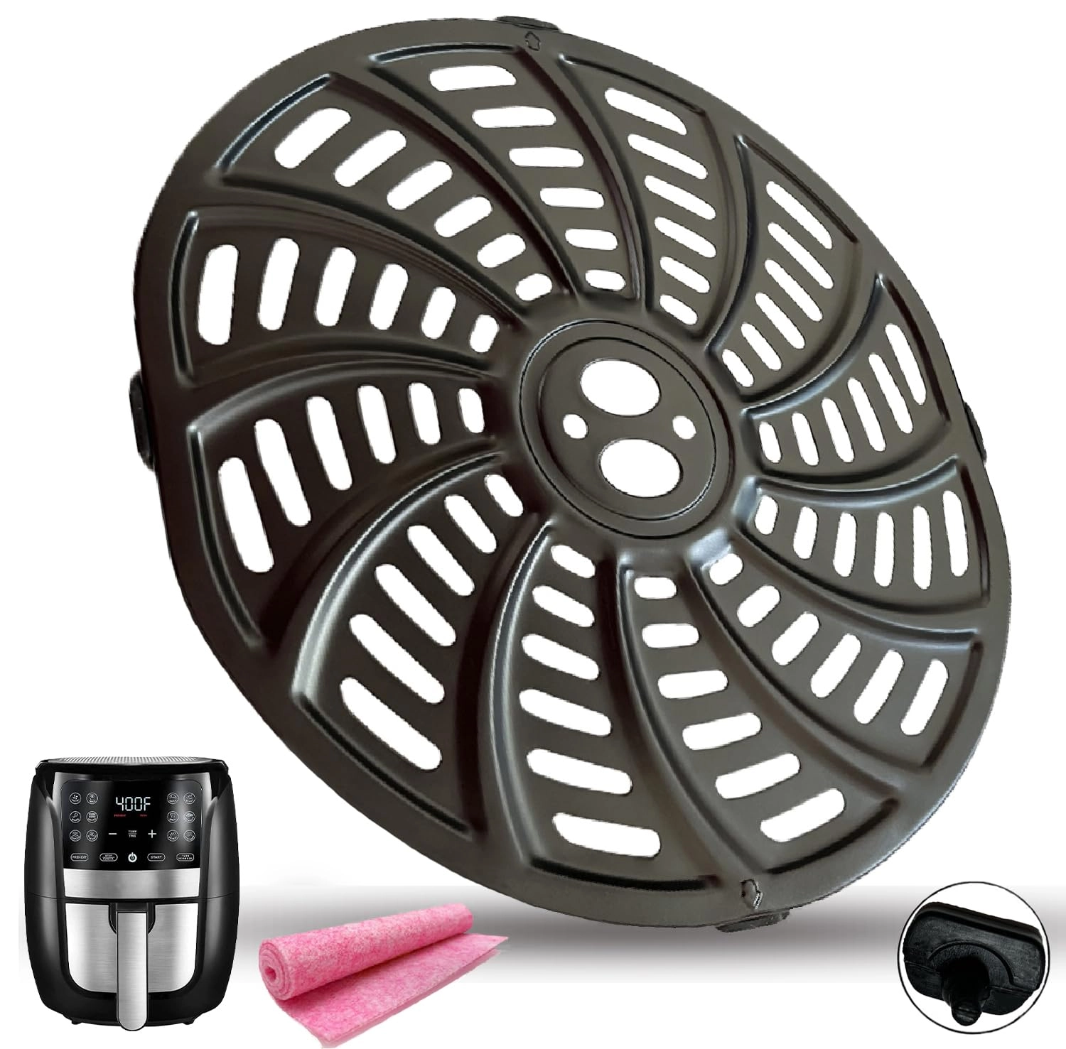 Air Fryer Crisper Plate - Steel 1×