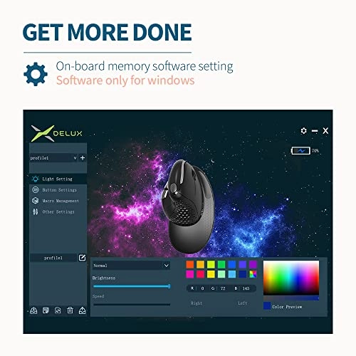 Seeker Ergonomic Mouse - Bluetooth, Radio Frequency, USB