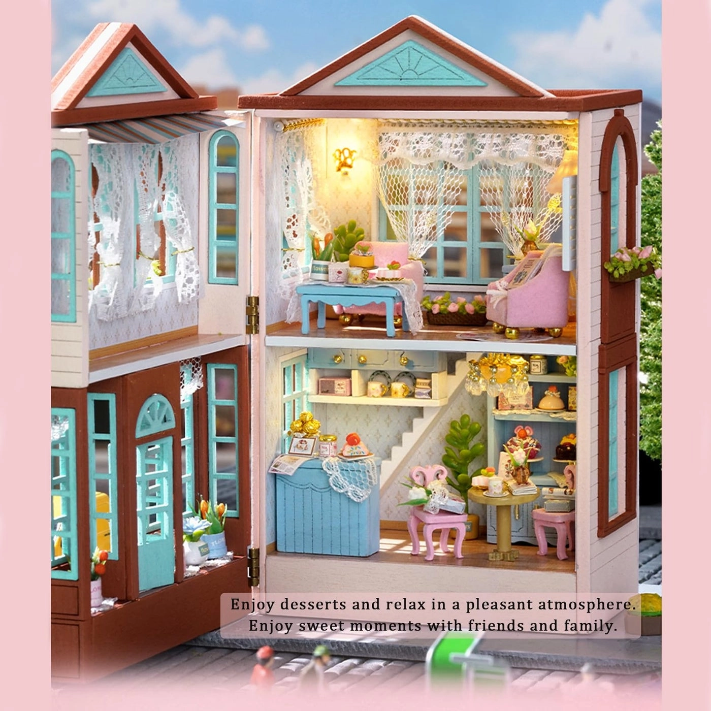 Dollhouse Miniature DIY House Kit - Creative Room 1:100