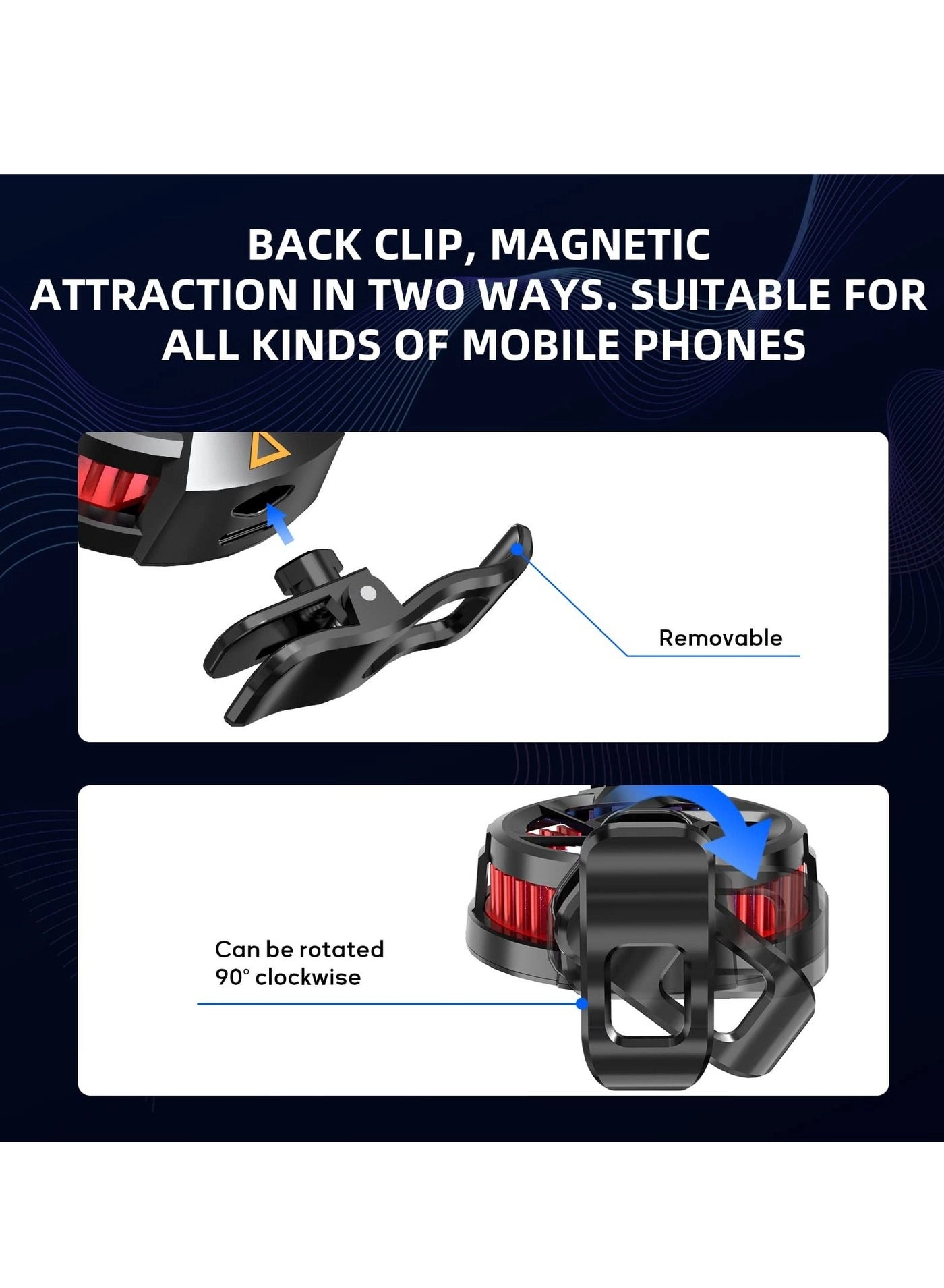 Semiconductor Phone Cooler - Magnetic Noiseless Type-C